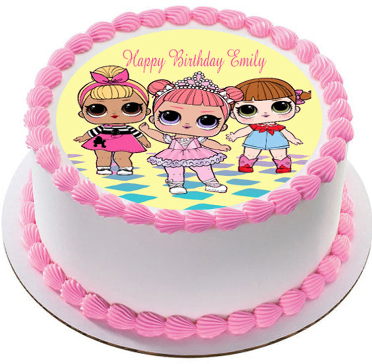Lol Suprise Dolls (Nr1) - Edible Cake Topper, Cupcake Toppers, Strips