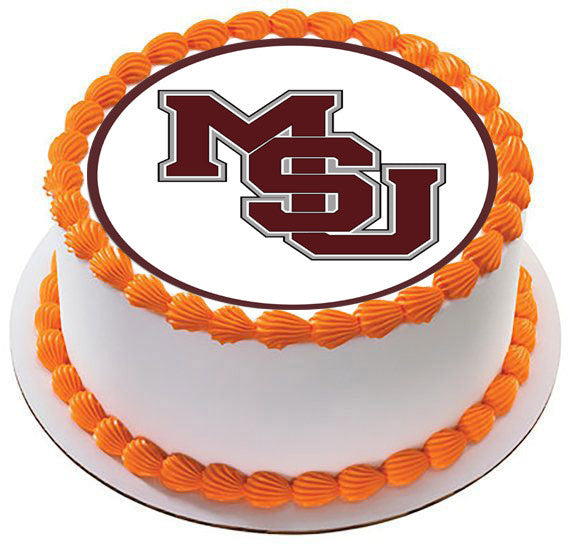 Mississippi State University Edible Birthday Cake Topper OR Cupcake Topper, Decor - Edible Prints On Cake (Edible Cake &Cupcake Topper)