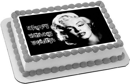 Marilyn Monroe - Edible Cake Topper OR Cupcake Topper, Decor