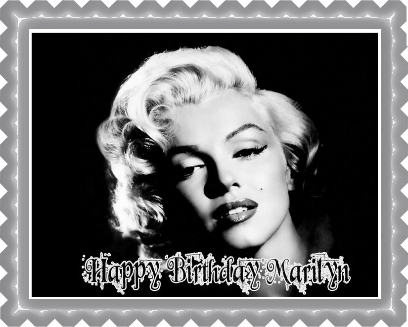 Marilyn Monroe - Edible Cake Topper OR Cupcake Topper, Decor