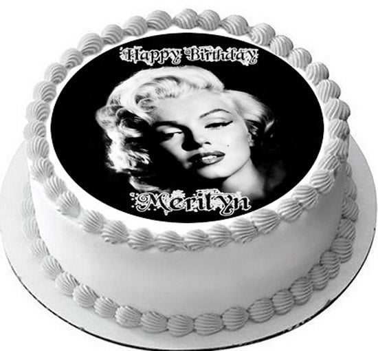 Marilyn Monroe - Edible Cake Topper OR Cupcake Topper, Decor