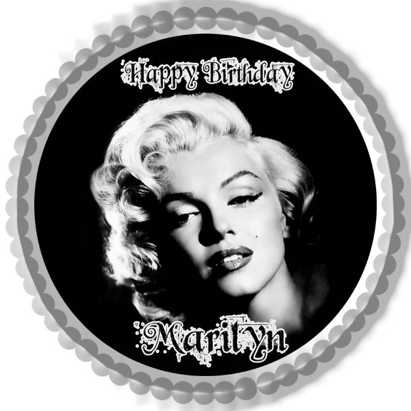 Marilyn Monroe - Edible Cake Topper OR Cupcake Topper, Decor