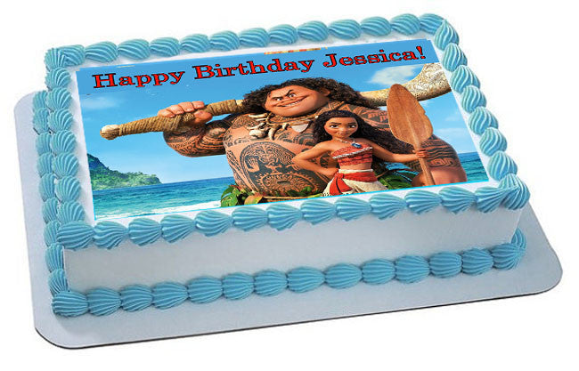 Moana (Nr3) - Edible Birthday Cake Topper OR Cupcake Topper, Decor