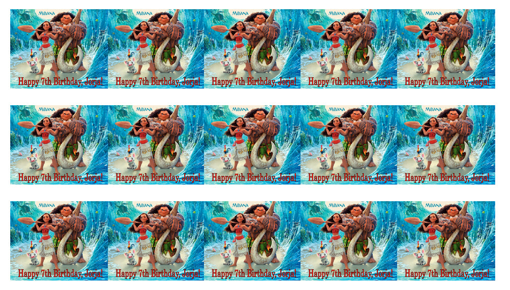 Moana - Edible Cake Topper OR Cupcake Topper, Decor