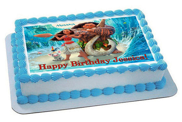 Moana - Edible Cake Topper OR Cupcake Topper, Decor