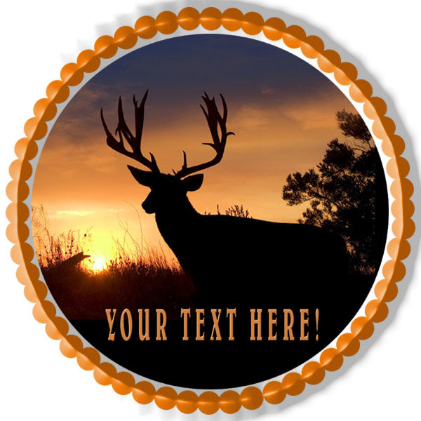 Moose (Nr2) - Edible Cake Topper OR Cupcake Topper, Decor