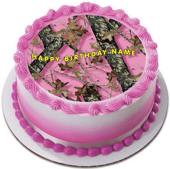 MOSSY OAK - Edible Cake Topper OR Cupcake Topper, Decor