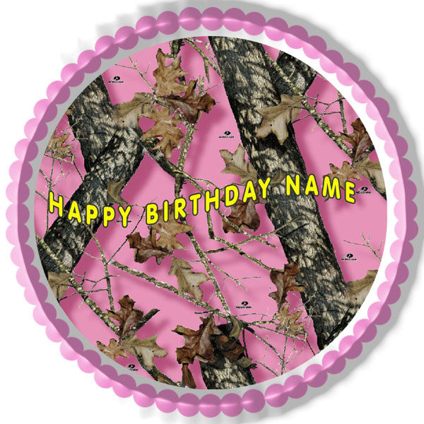MOSSY OAK - Edible Cake Topper OR Cupcake Topper, Decor