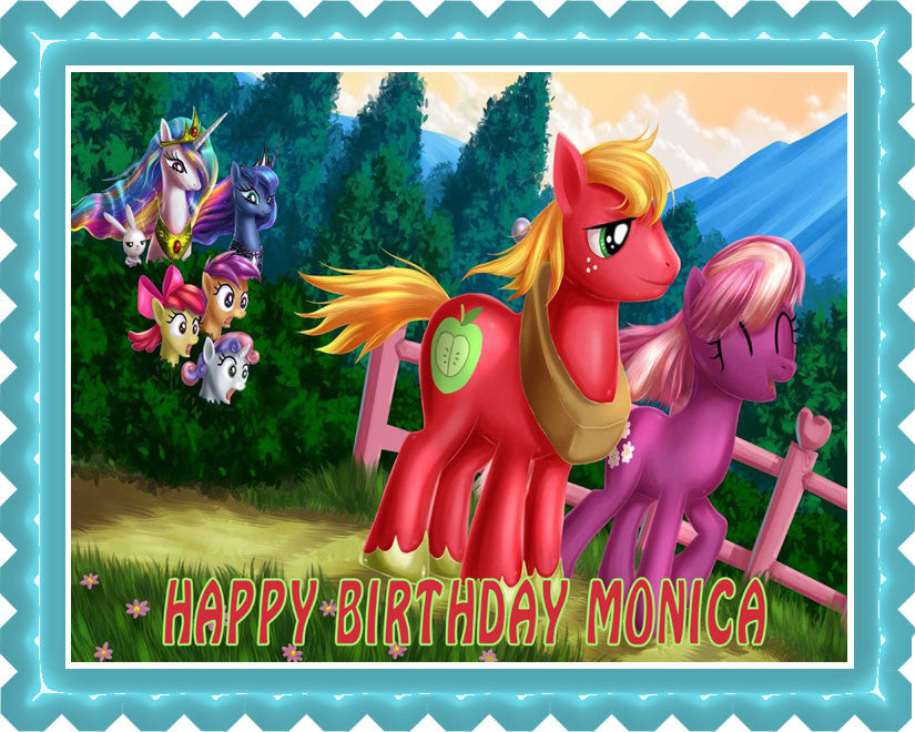 MY LITTLE PONY (Nr4) - Edible Cake Topper OR Cupcake Topper