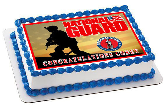 National Guard - Edible Cake Topper OR Cupcake Topper, Decor
