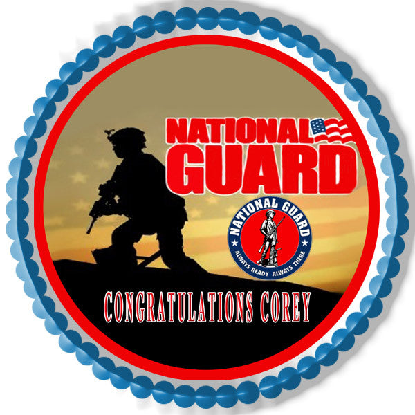 National Guard - Edible Cake Topper OR Cupcake Topper, Decor