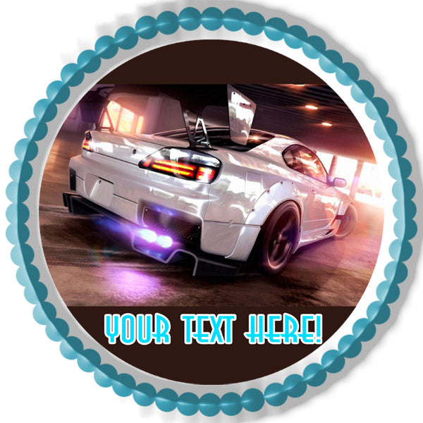 Need For Speed - Edible Cake Topper, Cupcake Toppers, Strips