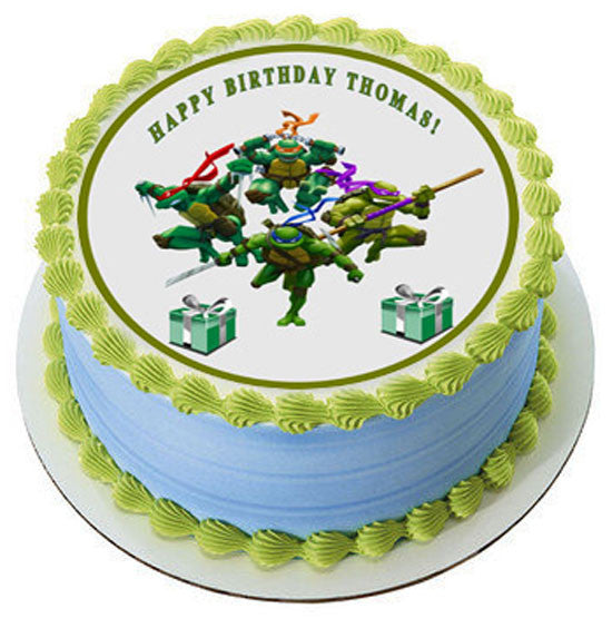 Ninja Turtles - Edible Cake Topper OR Cupcake Topper, Decor