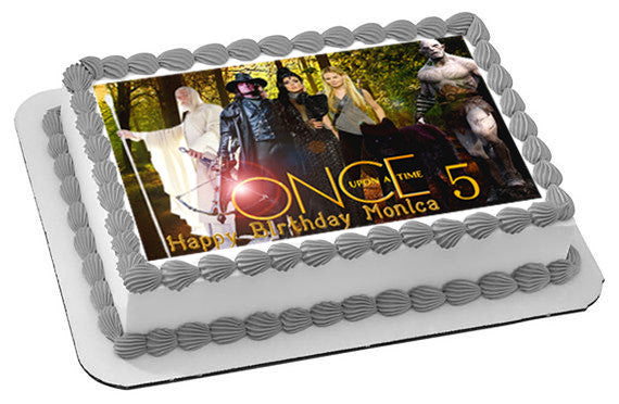 Once Upon a Time Season 5 Edible Birthday Cake Topper OR Cupcake Topper, Decor - Edible Prints On Cake (Edible Cake &Cupcake Topper)