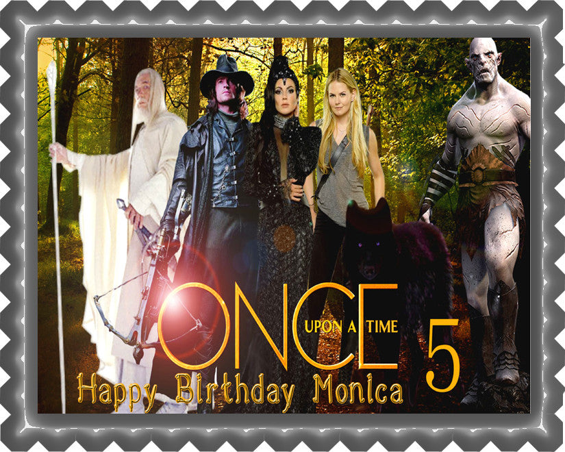 Once Upon a Time Season 5 Edible Birthday Cake Topper OR Cupcake Topper, Decor - Edible Prints On Cake (Edible Cake &Cupcake Topper)