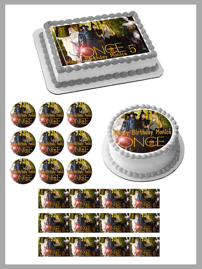 Once Upon a Time Season 5 Edible Birthday Cake Topper OR Cupcake Topper, Decor - Edible Prints On Cake (Edible Cake &Cupcake Topper)
