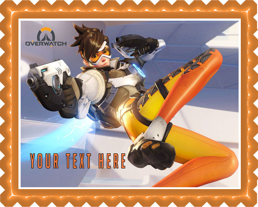 Overwatch - Edible Cake Topper, Cupcake Toppers, Strips