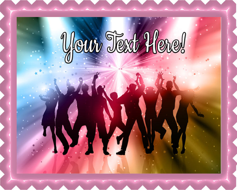 Party People - Edible Cake Topper, Cupcake Toppers, Strips