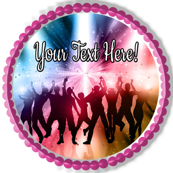 Party People - Edible Cake Topper, Cupcake Toppers, Strips