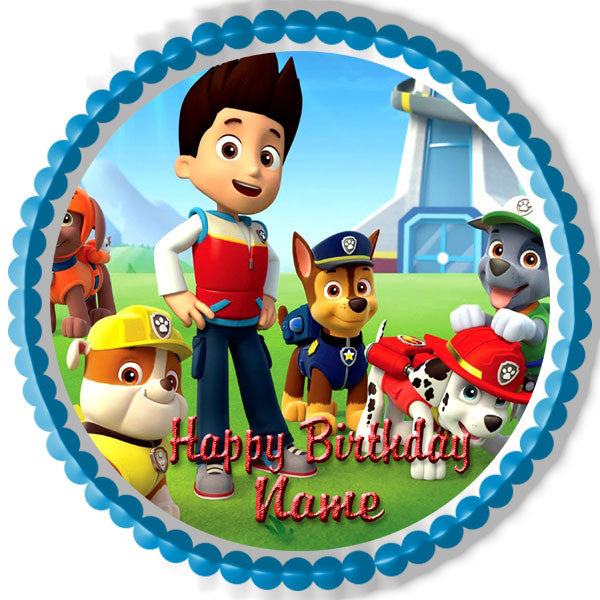 Paw Patrol (Nr2) - Edible Cake Topper OR Cupcake Topper, Decor