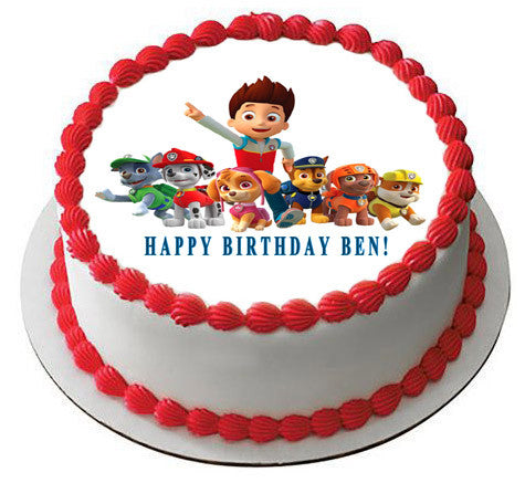 Paw Patrol (Nr5) - Edible Cake Topper OR Cupcake Topper, Decor