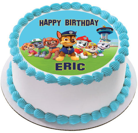 Paw Patrol (Nr6) - Edible Cake Topper OR Cupcake Topper, Decor