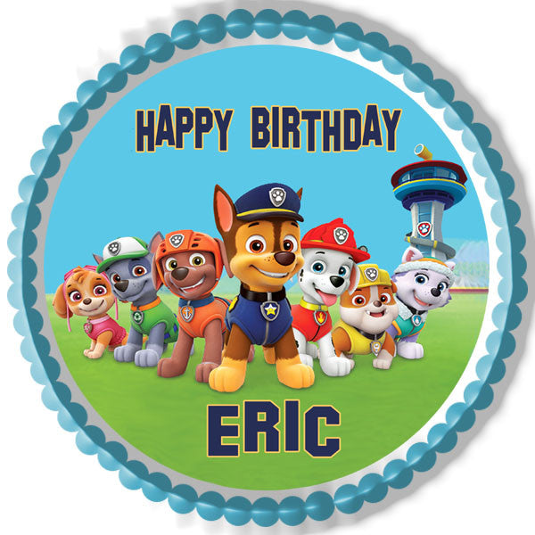 Paw Patrol (Nr6) - Edible Cake Topper OR Cupcake Topper, Decor