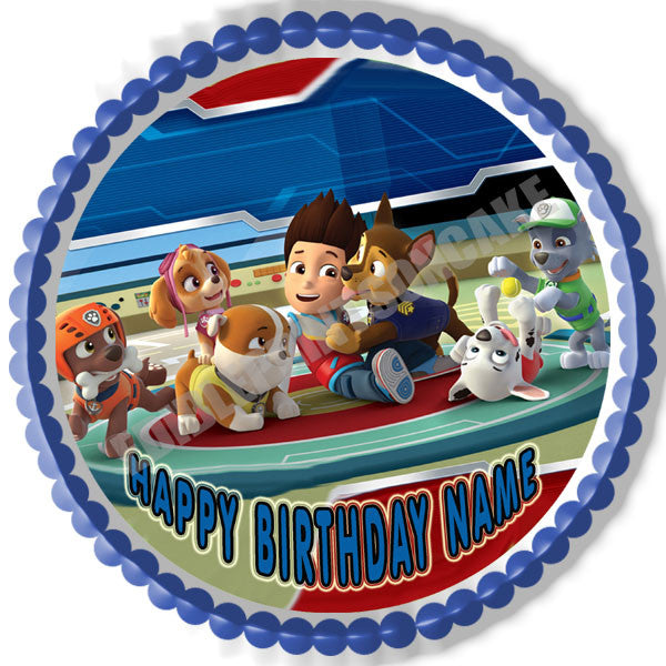 Paw Patrol HERO - Edible Cake Topper OR Cupcake Topper, Decor