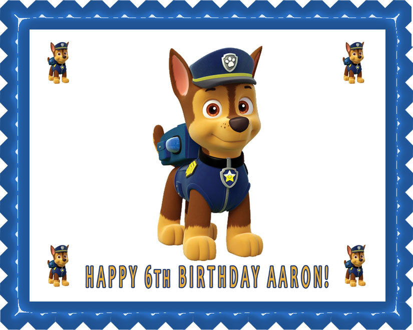 Paw Patrol - Edible Cake Topper OR Cupcake Topper, Decor