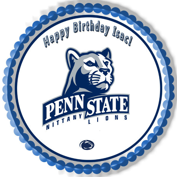 Penn State Nittany Lions - Edible Cake Topper OR Cupcake Topper, Decor