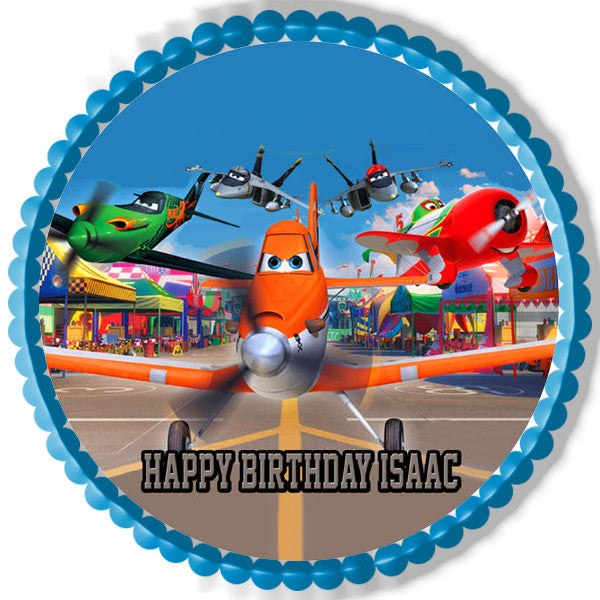 Planes Edible Birthday Cake Topper OR Cupcake Topper, Decor - Edible Prints On Cake (Edible Cake &Cupcake Topper)