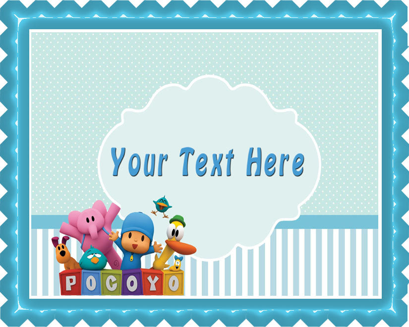 Pocoyo - Edible Cake Topper OR Cupcake Topper, Decor