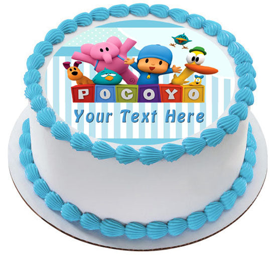 Pocoyo - Edible Cake Topper OR Cupcake Topper, Decor