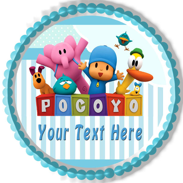 Pocoyo - Edible Cake Topper OR Cupcake Topper, Decor