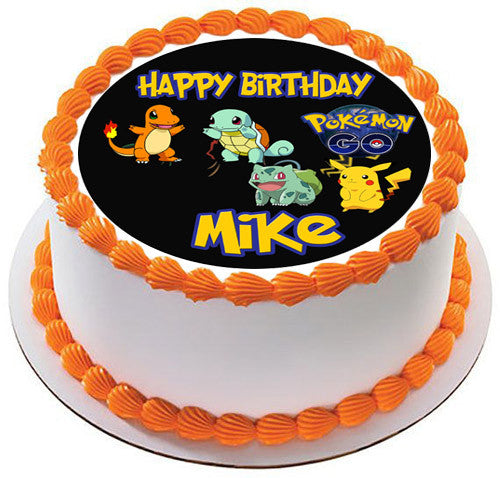 Pokemon Go (Nr2) - Edible Cake Topper OR Cupcake Topper, Decor