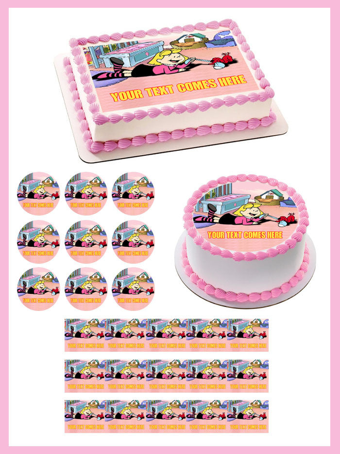 Puppy Days Clifford - Edible Cake Topper OR Cupcake Topper, Decor