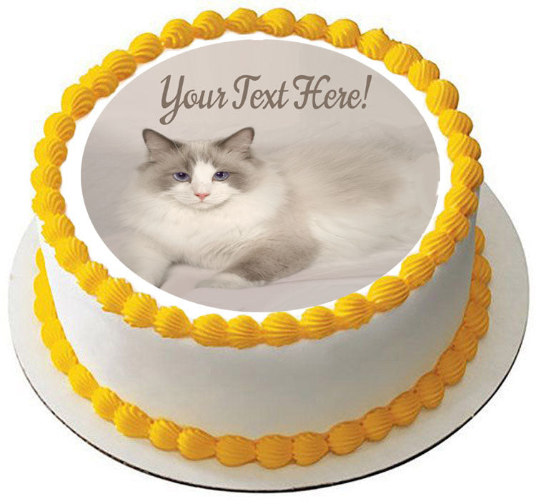 Rag Doll Cat - Edible Cake Topper, Cupcake Toppers, Strips