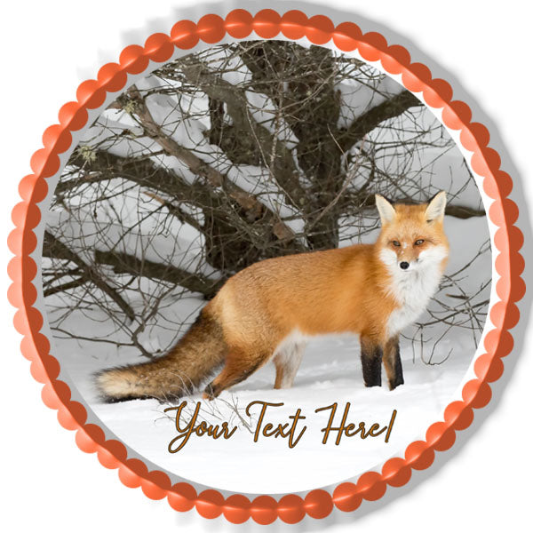 Red Fox - Edible Cake Topper, Cupcake Toppers, Strips