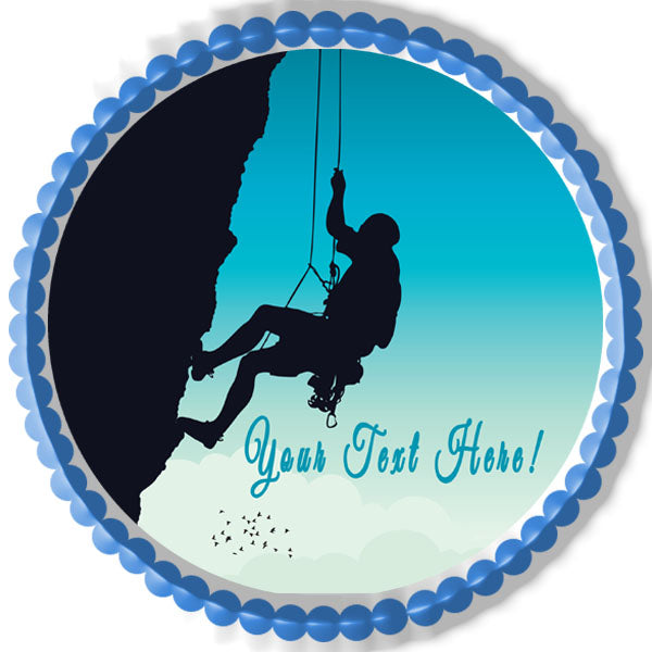 Rock Climber - Edible Cake Topper, Cupcake Toppers, Strips