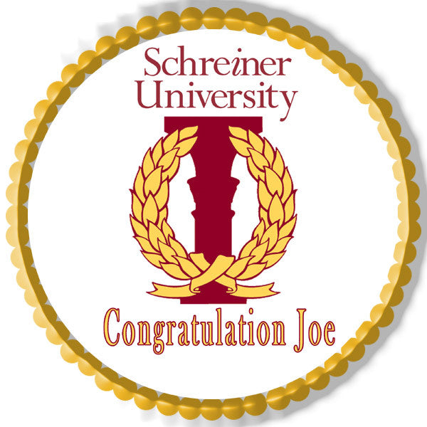 Schreiner University Edible Birthday Cake Topper OR Cupcake Topper, Decor - Edible Prints On Cake (Edible Cake &Cupcake Topper)