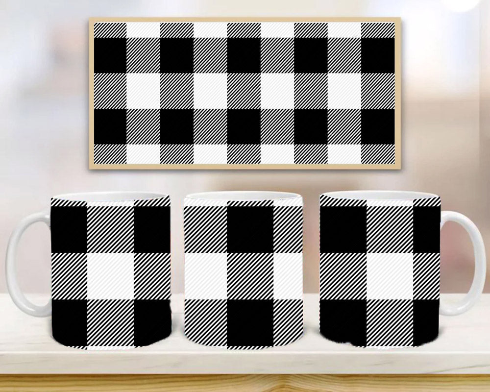 Scottish Cage Black and White Mug, Birthday Gift, Custom Mug Gift for Mom, Anniversary Gift for Her/Him, Valentine's day gifts