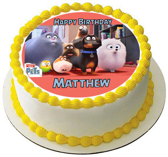The Secret Life of Pets (Nr3) - Edible Cake Topper OR Cupcake Topper, Decor