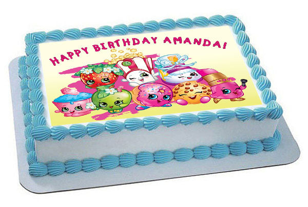 Shopkins (Nr5) - Edible Cake Topper OR Cupcake Topper, Decor