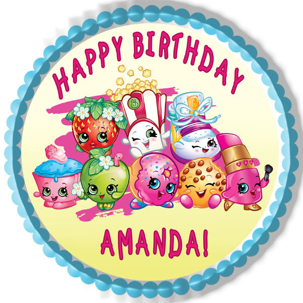 Shopkins (Nr5) - Edible Cake Topper OR Cupcake Topper, Decor