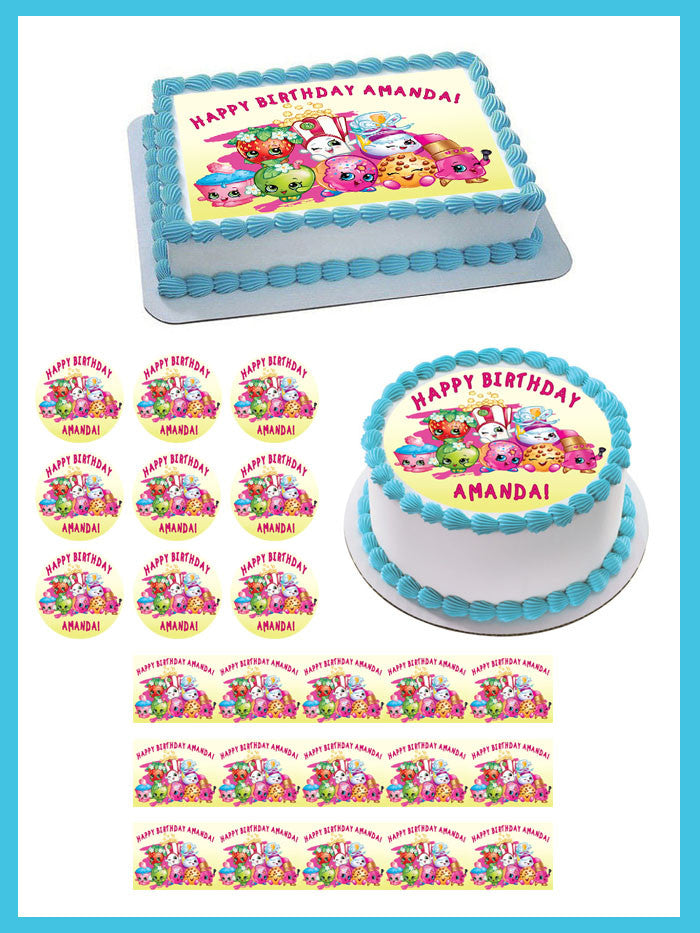 Shopkins (Nr5) - Edible Cake Topper OR Cupcake Topper, Decor