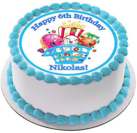 SHOPKINS (Nr3) - Edible Cake Topper OR Cupcake Topper, Decor