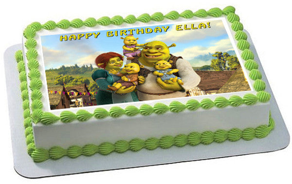 SHREK - Edible Cake Topper OR Cupcake Topper, Decor