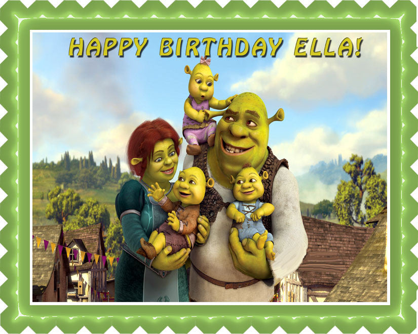 SHREK - Edible Cake Topper OR Cupcake Topper, Decor