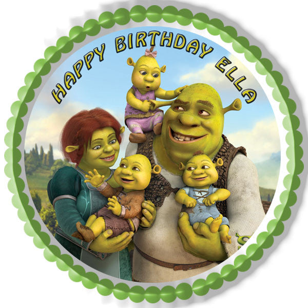 SHREK - Edible Cake Topper OR Cupcake Topper, Decor