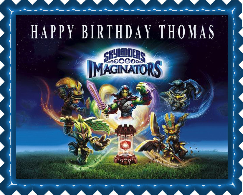 Skylanders Imaginators - Edible Cake Topper OR Cupcake Topper, Decor